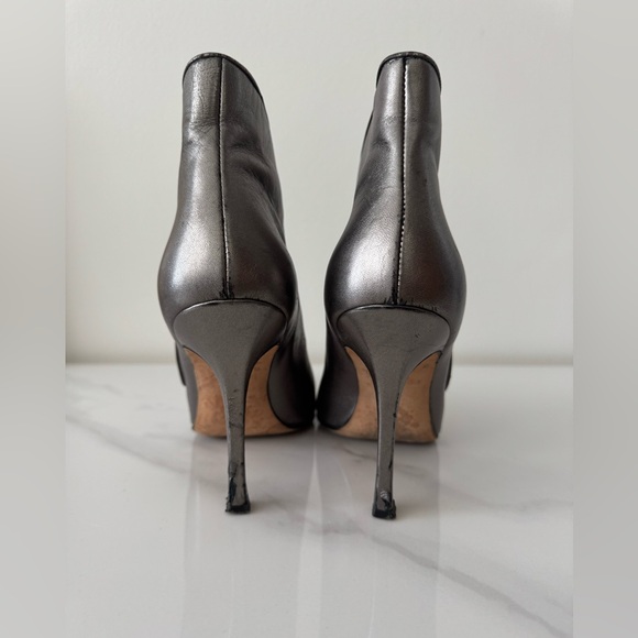 Manolo Blahnik Metallic Booties - Picture 4 of 6
